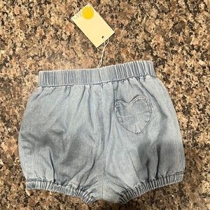 Boden Chambray Bloomers Light Chambray 6-9M New With Tags